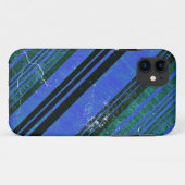 Coques Case-Mate iPhone Vert et Bleu Grandes bandes texture grunge 2 (Dos (Horizontal))