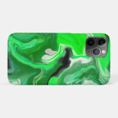 Coques Case-Mate iPhone Vert et noir Digital Fluid Art pour la peinture (Dos (Horizontal))