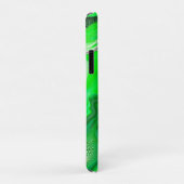 Coques Case-Mate iPhone Vert et noir Digital Fluid Art pour la peinture (Dos/Droite)