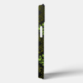 Coques Case-Mate iPhone Vert floral de papier peint (Verso / Droite)