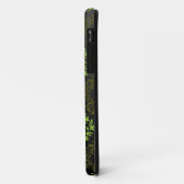 Coques Case-Mate iPhone Vert floral de papier peint (Dos/Gauche)