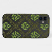 Coques Case-Mate iPhone Vert floral de papier peint (Dos (Horizontal))