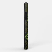 Coques Case-Mate iPhone Vert floral de papier peint (Dos/Droite)