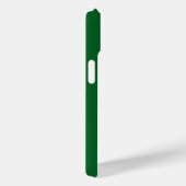 Coques Case-Mate iPhone Vert foncé forêt uni moderne (Verso / Droite)