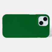 Coques Case-Mate iPhone Vert foncé forêt uni moderne (Verso (horizontal))