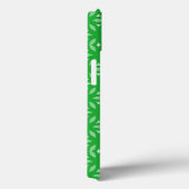 Coques Case-Mate iPhone Vert géométrique Floral Abstrait (Verso / Droite)