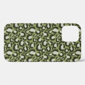 Coques Case-Mate iPhone Vert mousse Imprimé animalier Taches de léopard Gl (Verso (horizontal))