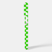 Coques Case-Mate iPhone Vert néon avec Pois blancs (Verso / Gauche)