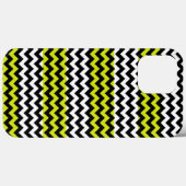 Coques Case-Mate iPhone Vert noir blanc Chevron Zigzag (Verso (horizontal))