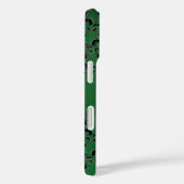 Coques Case-Mate iPhone VERT NOIR DOMMASQUE MONOGRAM Floral (Verso / Droite)