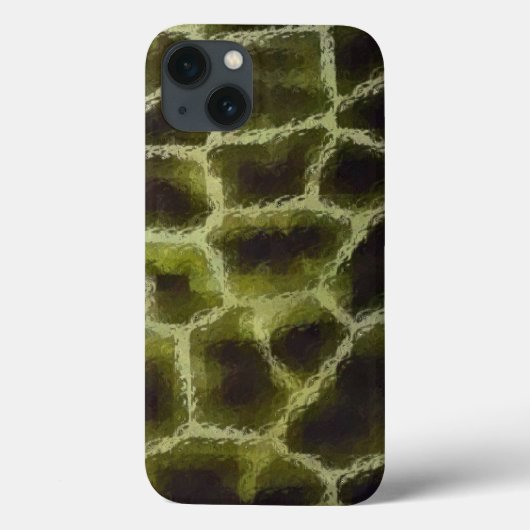 Coques Case-Mate iPhone Vert olive poster de animal (Verso)