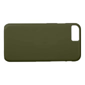 Coques Case-Mate iPhone VERT OLIVE SOMBRE (couleur solide) ~ (Dos (Horizontal))