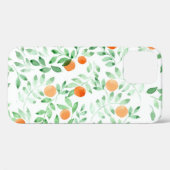 Coques Case-Mate iPhone Vert orange Tangerine Provence Aquarelle (Verso (horizontal))