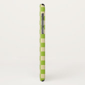 Coques Case-Mate iPhone Vert pomme et beige Checkered (Dos/Gauche)