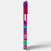 Coques Case-Mate iPhone Vert rose Abstrait Customisé moderne (Verso / Droite)