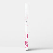 Coques Case-Mate iPhone Vert rose Blanc Abstrait Floral (Verso / Gauche)