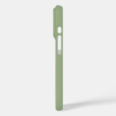 Coques Case-Mate iPhone Vert Sage moderne Couleur uni (Verso / Gauche)