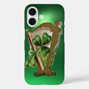 Coques iPhone 16 VERT SHAMROCK HARP vert