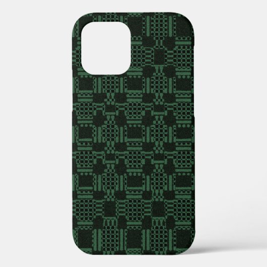 Coques Case-Mate iPhone Vert texturé carré motif Coque-Mate iPhone ca (Verso)
