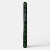 Coques Case-Mate iPhone Vert texturé carré motif Coque-Mate iPhone ca (Verso / Droite)