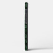 Coques Case-Mate iPhone Vert texturé carré motif Coque-Mate iPhone ca (Verso / Gauche)