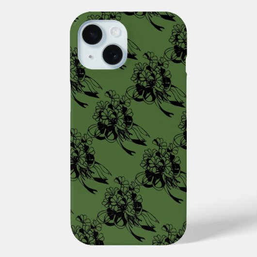 Coques Case-Mate iPhone Vert trèfle irlandais St. Patrick's Day (Verso)