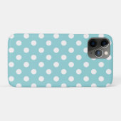 Coques Case-Mate iPhone Vert Turquoise Bleu & Blanc Points de Polka Point (Dos (Horizontal))