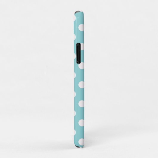 Coques Case-Mate iPhone Vert Turquoise Bleu & Blanc Points de Polka Point (Dos/Droite)