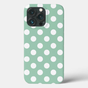 Case-Mate iPhone Case Vert vintage, couverture grand Pois iPhone