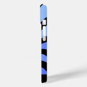 Coques Case-Mate iPhone Vertigo - Noir et Bleu - Personnalisé (Verso / Gauche)