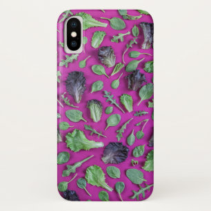 Case-Mate iPhone Case Verts de laitue sur le pourpre