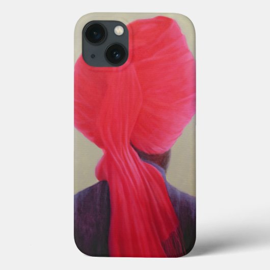 Coques Case-Mate iPhone Veste rouge de pourpre de turban (Verso)