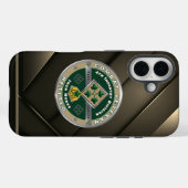 Coques Case-Mate iPhone Vétéran à la retraite de la 4e division d'infanter (Verso (horizontal))