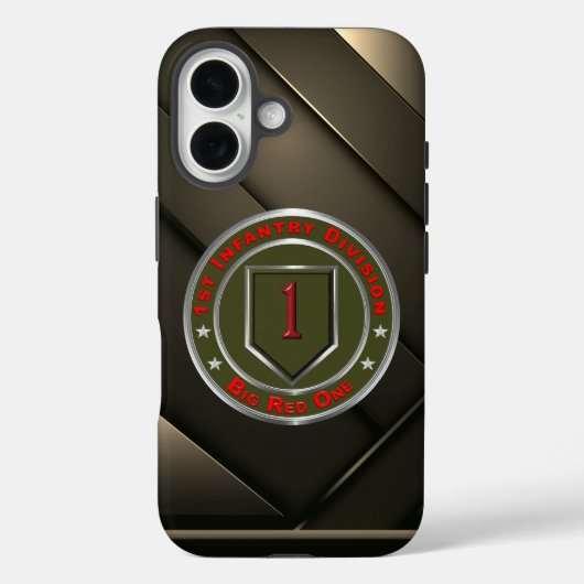Coques Case-Mate iPhone Vétéran de la 1re division d'infanterie (Verso)