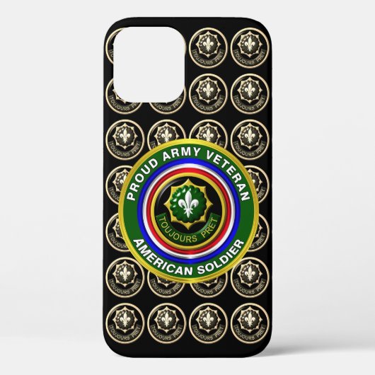 Coques Case-Mate iPhone Vétéran du 2e régiment de cavalerie blindée (Verso)