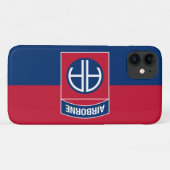 Coques Case-Mate iPhone Vétéran militaire du drapeau de la 82e division aé (Dos (Horizontal))