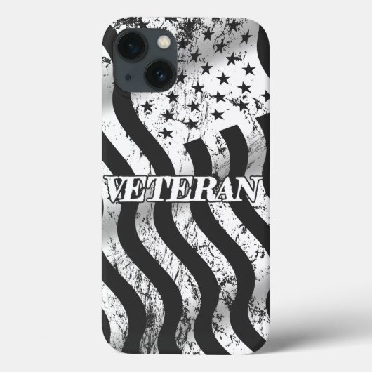 Coques Case-Mate iPhone Vétéran USA - vintage blanc (Verso)