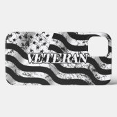 Coques Case-Mate iPhone Vétéran USA - vintage blanc (Verso (horizontal))