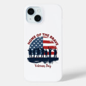 Coques Case-Mate iPhone Veterans Day Patriotic Tee (Verso)