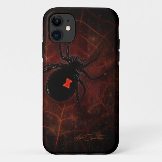 Coques Case-Mate iPhone Veuve noire (conception de signature) (Dos)