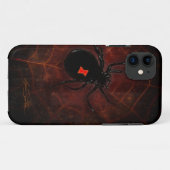 Coques Case-Mate iPhone Veuve noire (conception de signature) (Dos (Horizontal))