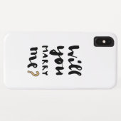 Coques Case-Mate iPhone Veux-tu m'épouser (Dos (Horizontal))