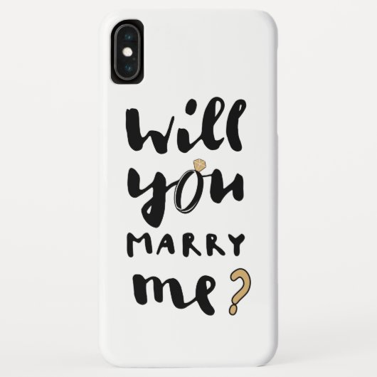 Coques Case-Mate iPhone Veux-tu m'épouser (Dos)