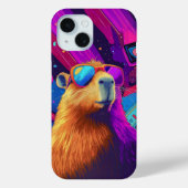 Coques Case-Mate iPhone Vibes Capybara Retro Design (Verso)
