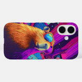Coques Case-Mate iPhone Vibes Capybara Retro Design (Verso (horizontal))