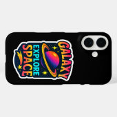 Coques Case-Mate iPhone Vibes célestes en orbite électrique (Verso (horizontal))