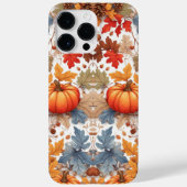 Coques Case-Mate iPhone Vibes d'automne rustiques Citrouille peint (Verso)
