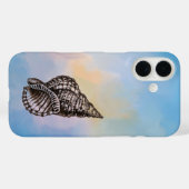 Coques Case-Mate iPhone Vibes de bord de mer avec coquillage (Verso (horizontal))