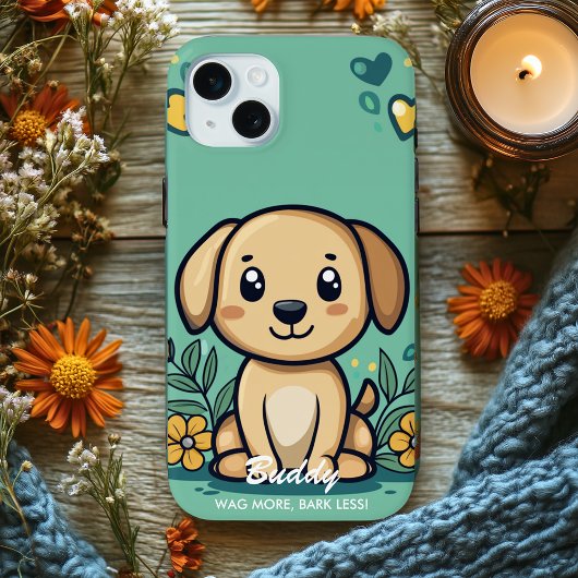 Coques Case-Mate iPhone Vibes de chien adorables - Charme jouant et confor