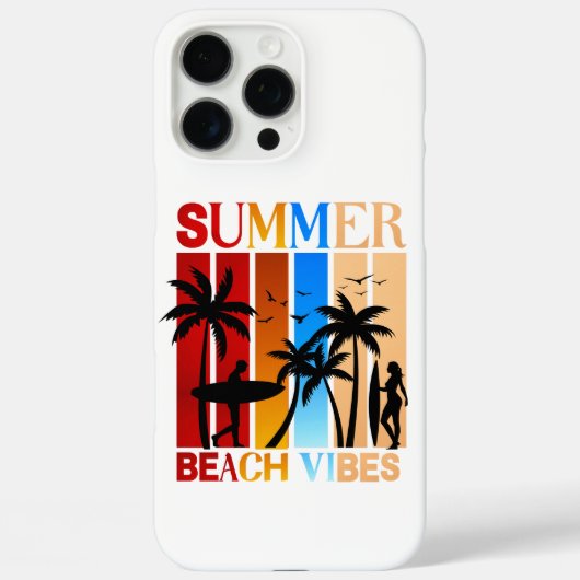 Coques Case-Mate iPhone Vibes de plage d'été (Verso)